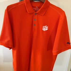 Tommy Bahama Emfielder Clemson Orange Polo Shirt